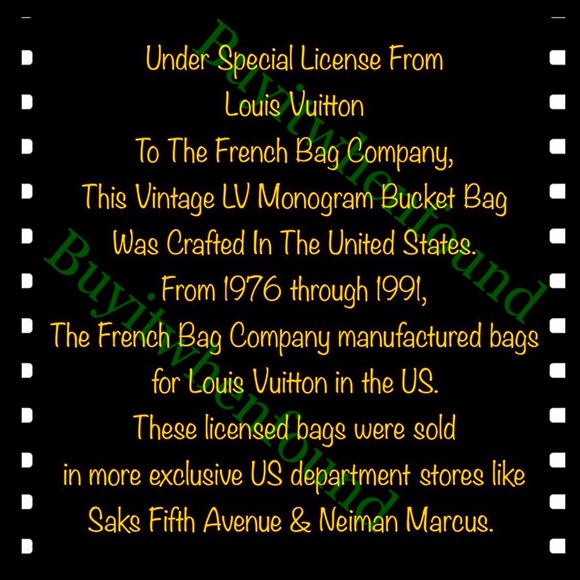 LOUIS VUITTON Vintage Monogram Bucket Bag c/o The French Bag Co. USA - Picture 3 of 17